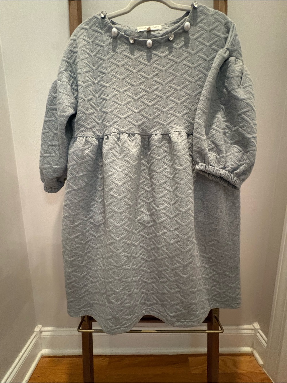 Simply Southern Heather Gray Quilted Top